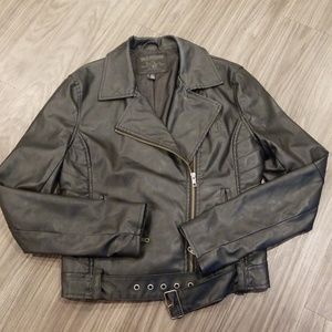 True Religion Leather Moto Jacket